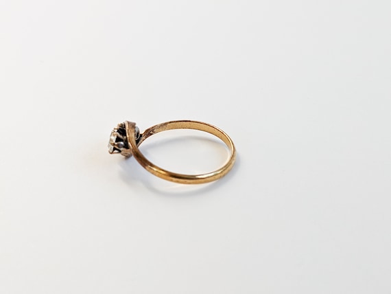 Antique Paste Crossover Ring, Ladies Edwardian Ri… - image 4