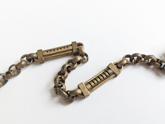 Brass pocket top watch chain
