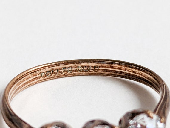 Antique Paste Ring, Ladies Edwardian Cushion Cut … - image 7