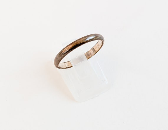 Antique Wedding Band Ring, 40s Ladies Jewellery, … - image 2