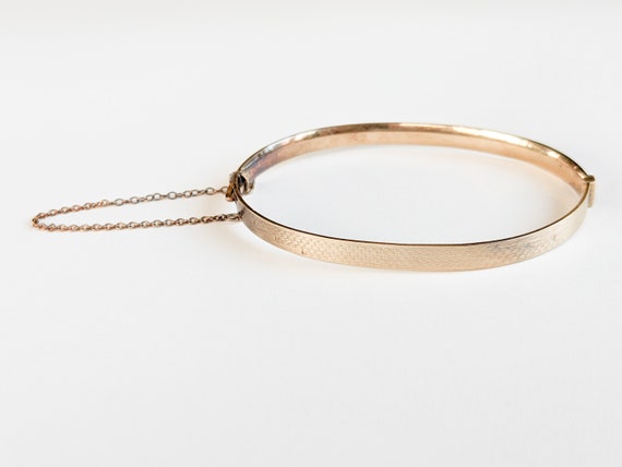 9ct Gold Silver Core Bangle, LW & G, Lawson Ward and Gammage 9ct Gold Silver Core Bangle, LW & G, Lawson Ward and Gammage