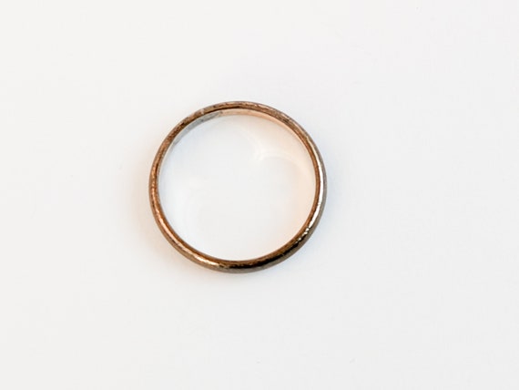 Antique Wedding Band Ring, 40s Ladies Jewellery, … - image 6