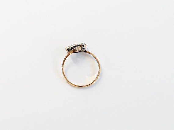 Antique Paste Crossover Ring, Ladies Edwardian Ri… - image 6