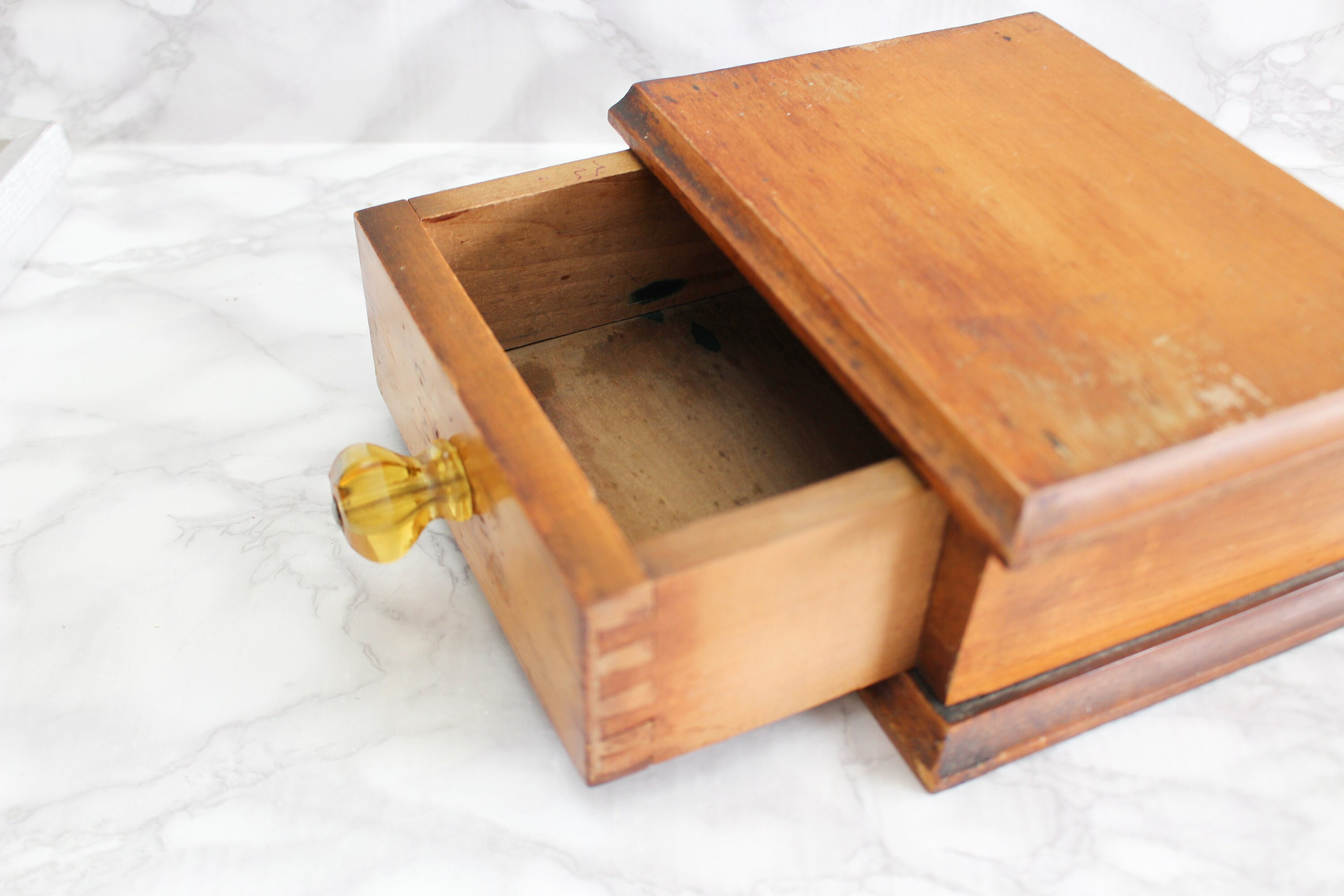 Antike Schubladenbox Kleine Holzkiste Salvage Rustikales | Etsy