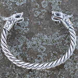 Saxon Wolf Torc Bracelet