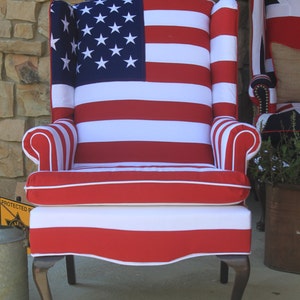 Stars and Stripes Chair - Heavy Cotton - Etsy