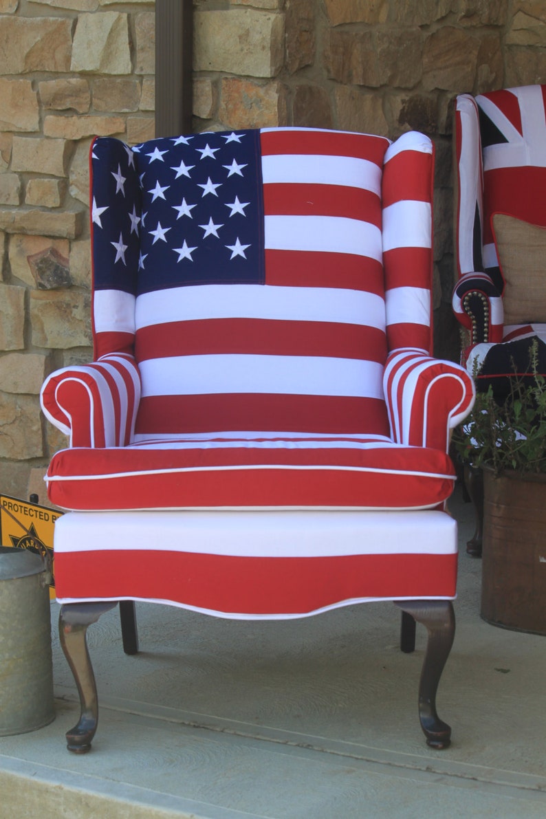 Stars and Stripes Chair - Heavy Cotton - Etsy