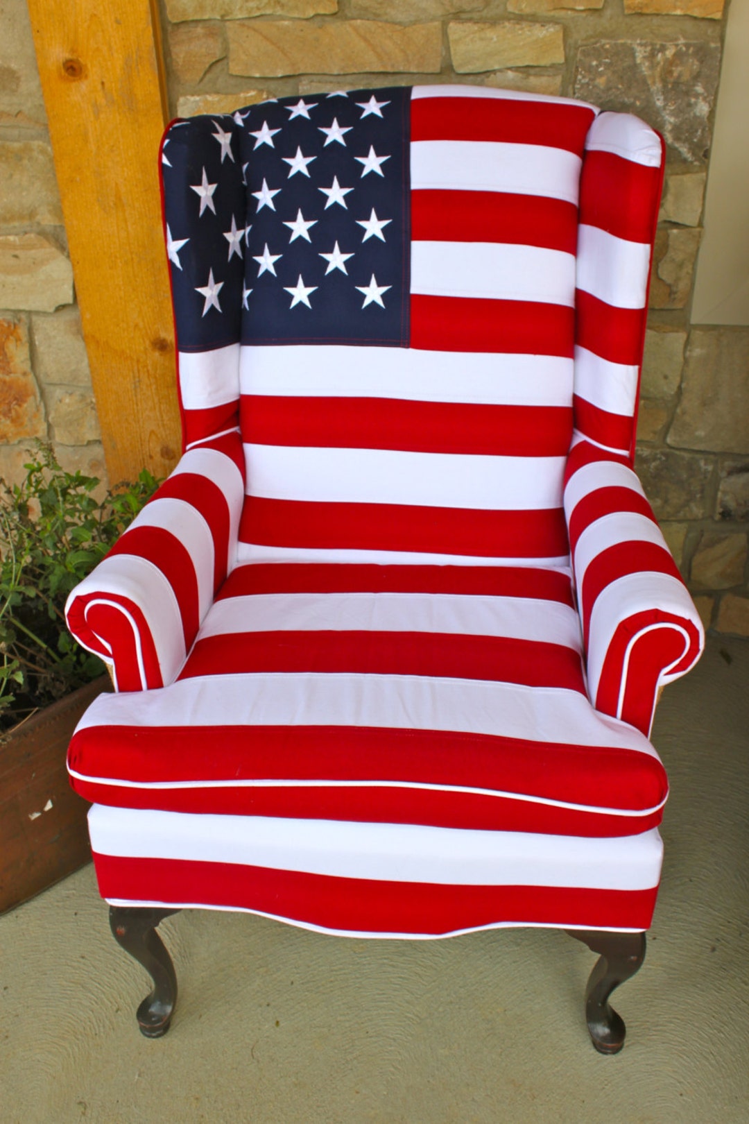 Stars and Stripes Chair - Heavy Cotton - Etsy