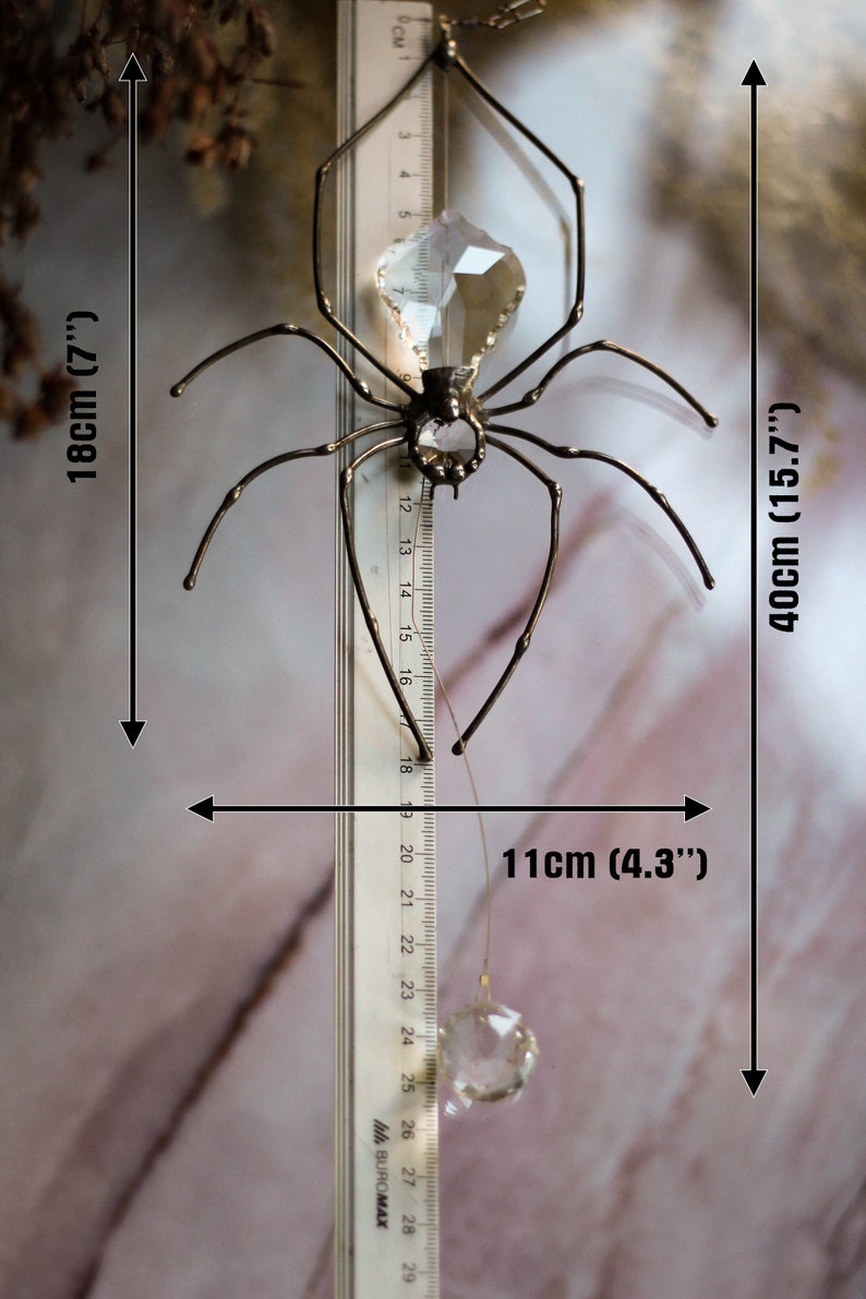 Stained Glass Spider Big Suncatcher Stained Glass Window - Etsy
