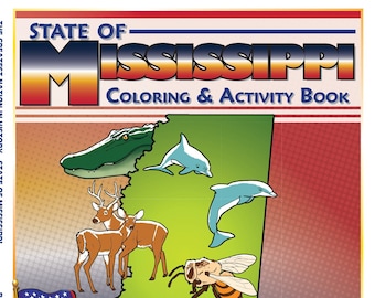 Cahier d'activités et de coloriage Mississippi State (8,5 x 11 po.)