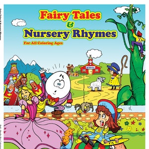 Fairy Tales & Nursery Rhymes Coloring Book 8.5&quot;x11&quot;
