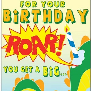 Birthday Card: Happy Birthday Card, Giant Birthday Card 18&quot;x23&quot;, Birthday Gift, Gift for Kids, Giant Greeting Card
