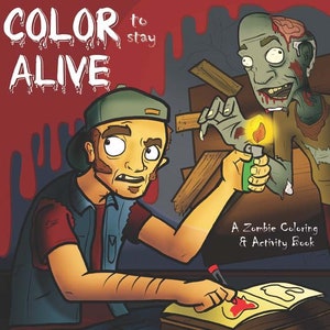 Zombie Coloring Book 8.5"x11"