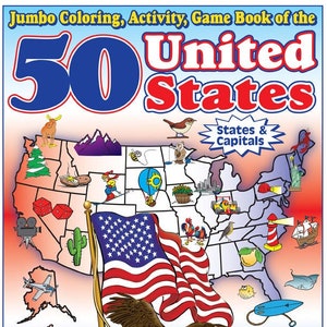 50 States Coloring Book 8.5&quot;x11&quot;