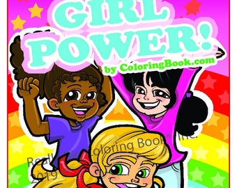 Girl Power Coloring Book 8.5"x11"