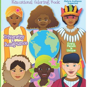Diversity and Inclusion Coloring Book 8.5&quot;x11&quot;