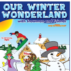 Winter Wonderland Coloring Book 12 x 18