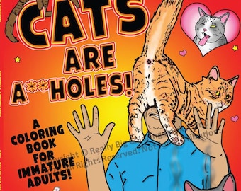 Cat Adult Coloring Book 8.5"x11"