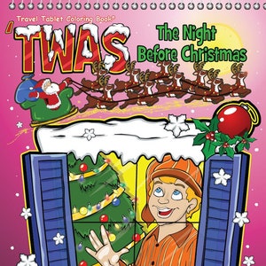 Christmas Coloring Book - Twas the Night Before Christmas Travel Tablet Coloring Book® - RBCB