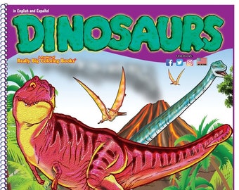 Dinosaurs Coloring Book 12"x18"