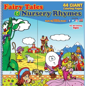 Fairy Talkes and Nursery Rhymes Coloring Book 12 x 18