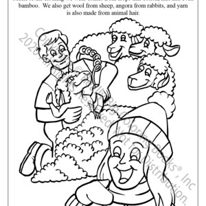Farms and Clothing Coloring Page ColoringBook.com