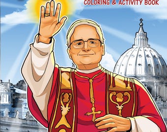 Libro para colorear del Papa León XIV