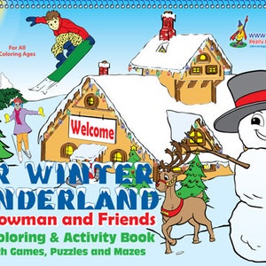 Winter Wonderland Coloring Book 17&quot;x11&quot;