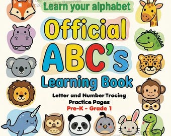 Cuaderno de aprendizaje y trazado ABC123