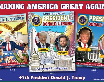 Colección de arte de libros para colorear definitiva del presidente Donald J. Trump