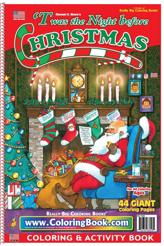 Christmas Coloring Book 12x18 