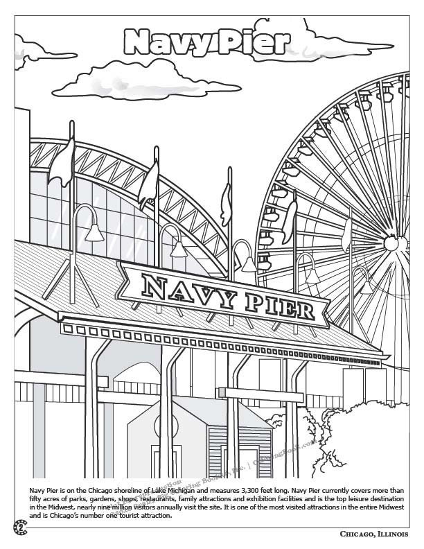Chicago Coloring Book 8.5x11 - Etsy