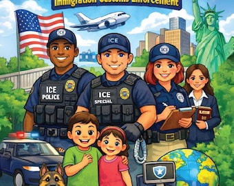 Libro para colorear del Servicio de Inmigración y Control de Aduanas (ICE)