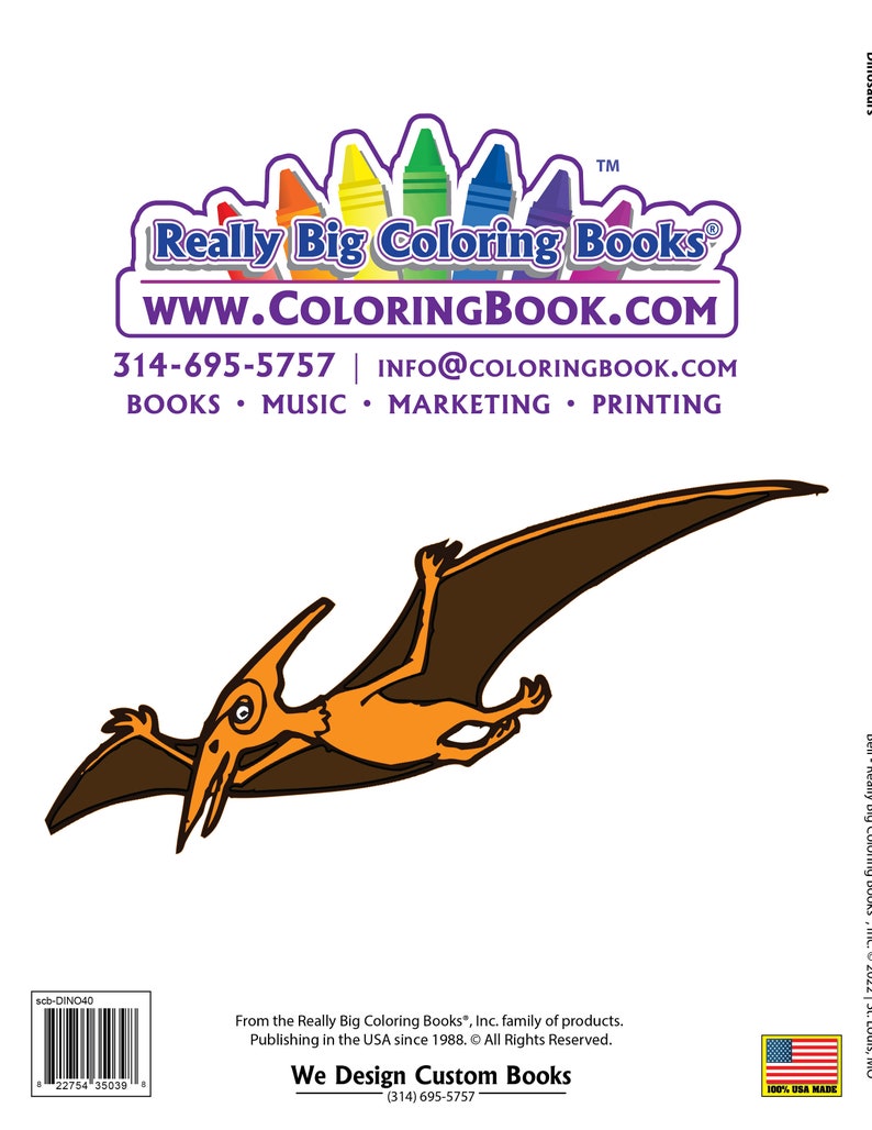 Dinosaur Coloring Book 8.5"x11" Etsy