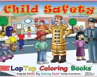 Libro da colorare sulla sicurezza dei bambini® 17"x11"