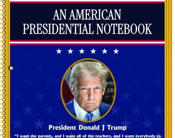 Cuaderno presidencial estadounidense Trump