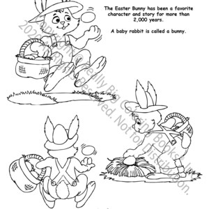 The Easter Bunny Coloring Page ColoringBook.com