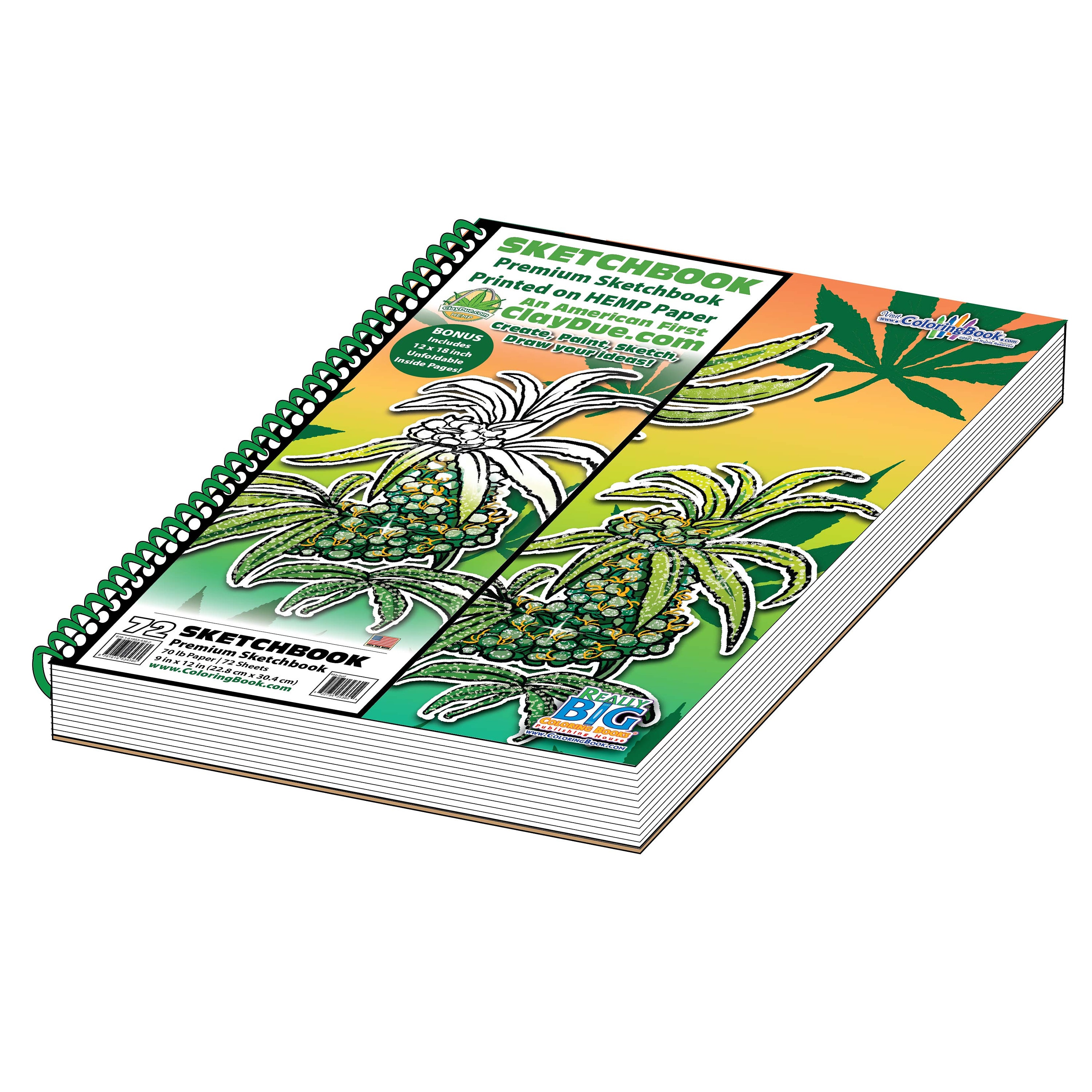 Bud Hemp 72 Sheet Premium Sketch Book 