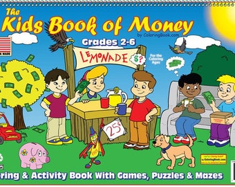Libro da colorare per bambini con soldi 17"x11"