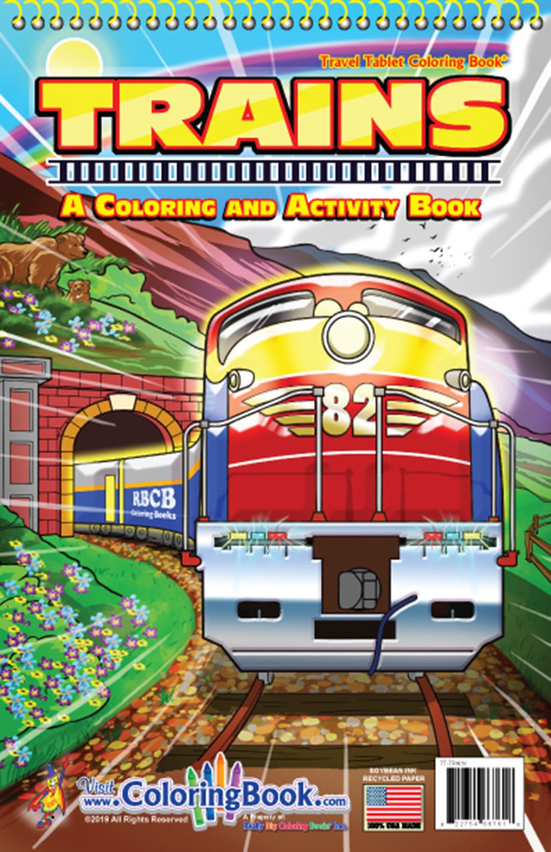 Trains Little Coloring Book - Trains Travel Tablet Coloring and