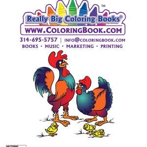 Food and Fun on the Farm Coloring Book Back Cover ColoringBook.com
