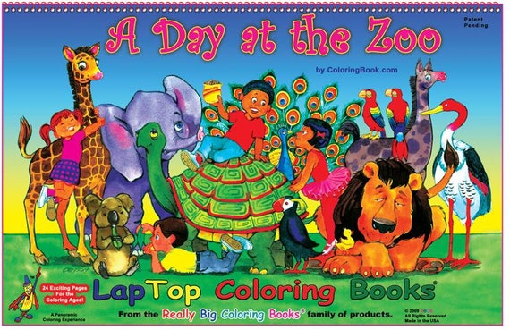 Zoo Coloring Book 17"x11"