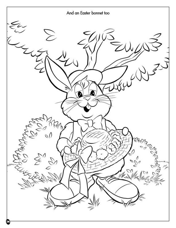 REALLY BIG COLORING BOOKS - EASTER COTTONTAIL COLORING BOOK - The