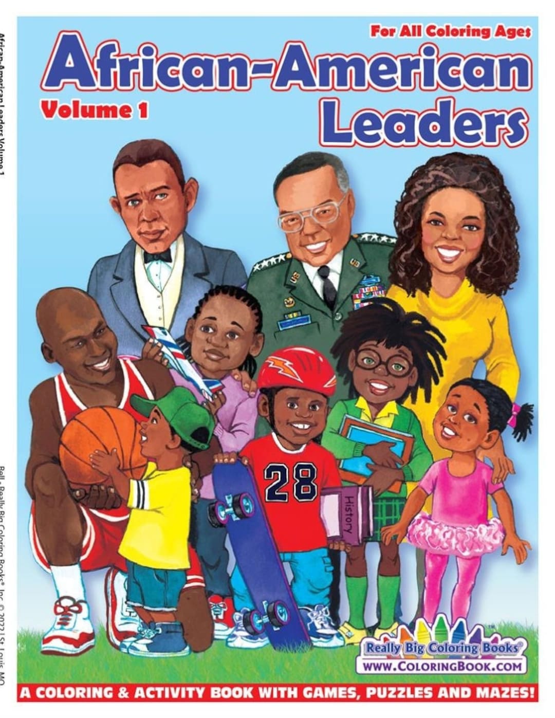 African American Coloring Book Educational - African American Leaders