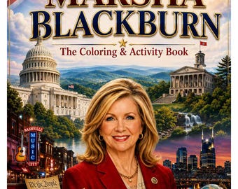 Libro para colorear de Marsha Blackburn: Una historia americana