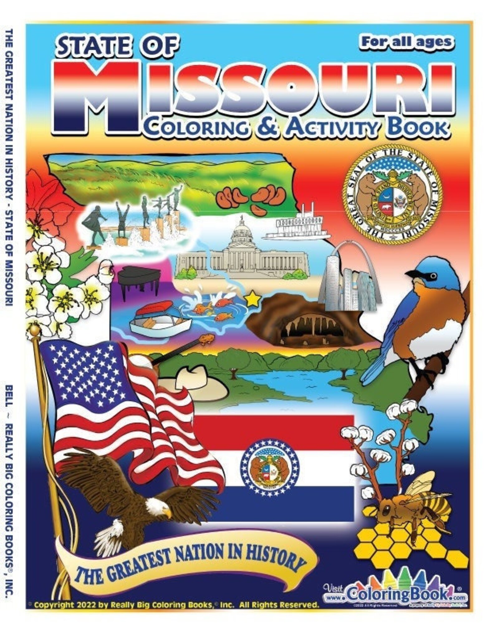 Missouri State Coloring Book 8.5"x11" - Missouri Coloring Book ...