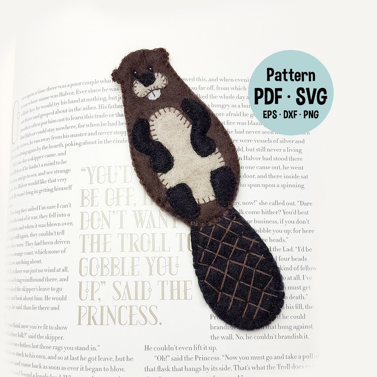 Beaver Felt Bookmark, Teacher Appreciation Gift, Easy Felt Pattern - Etsy