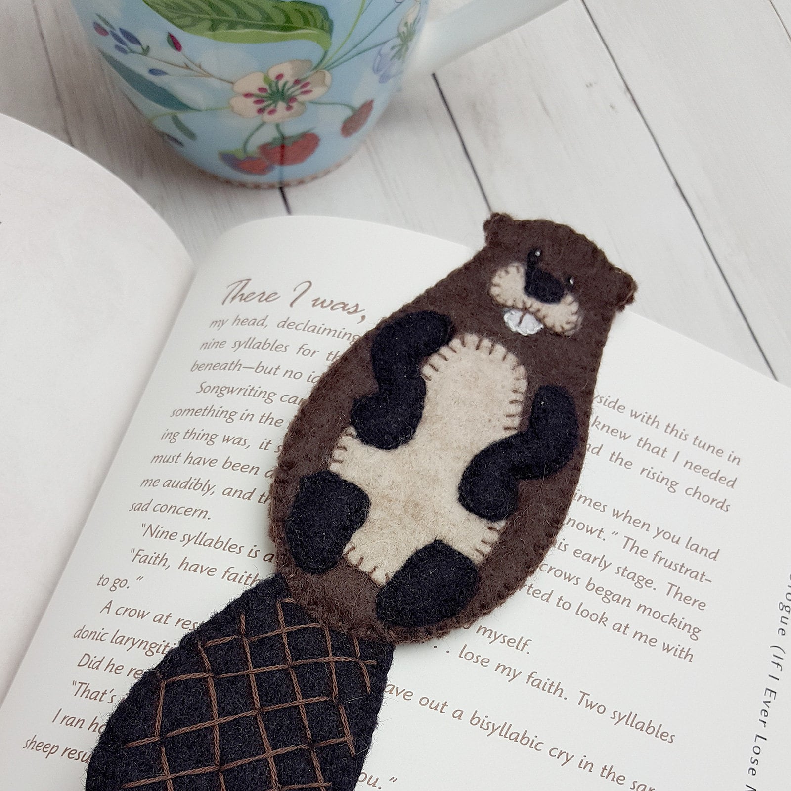 Beaver Felt Bookmark Teacher Appreciation Gift Easy Felt | Etsy
