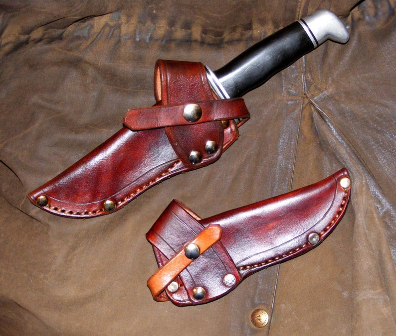 Custom Built Cross Draw Leather Knife Sheaths Etsy