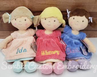 christening doll personalized